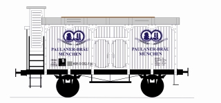 BuBi Model H040085 - H0 -  Bierwagen Paulaner